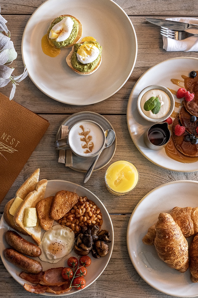 Luxury breakfasts at The Nest at Bainland