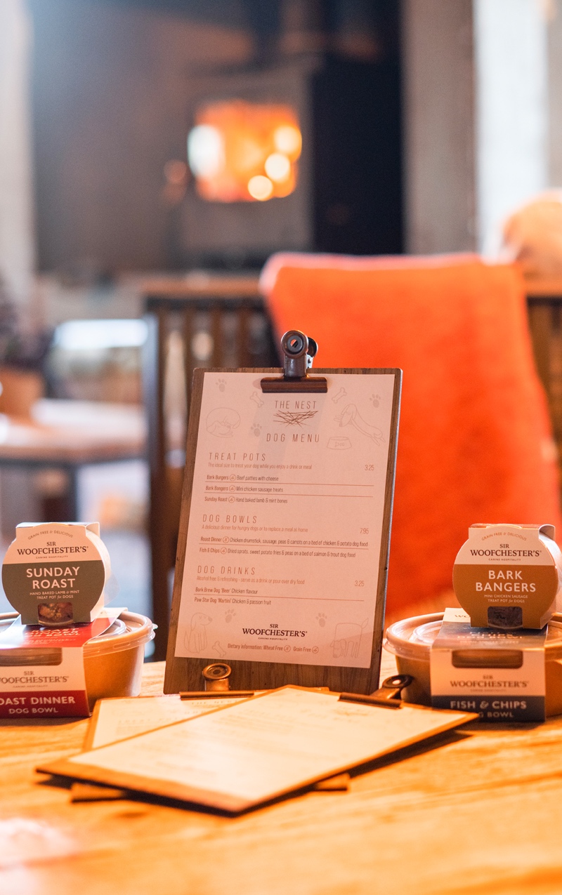 Dishes suitable for your furry friends at The Nest at Bainland